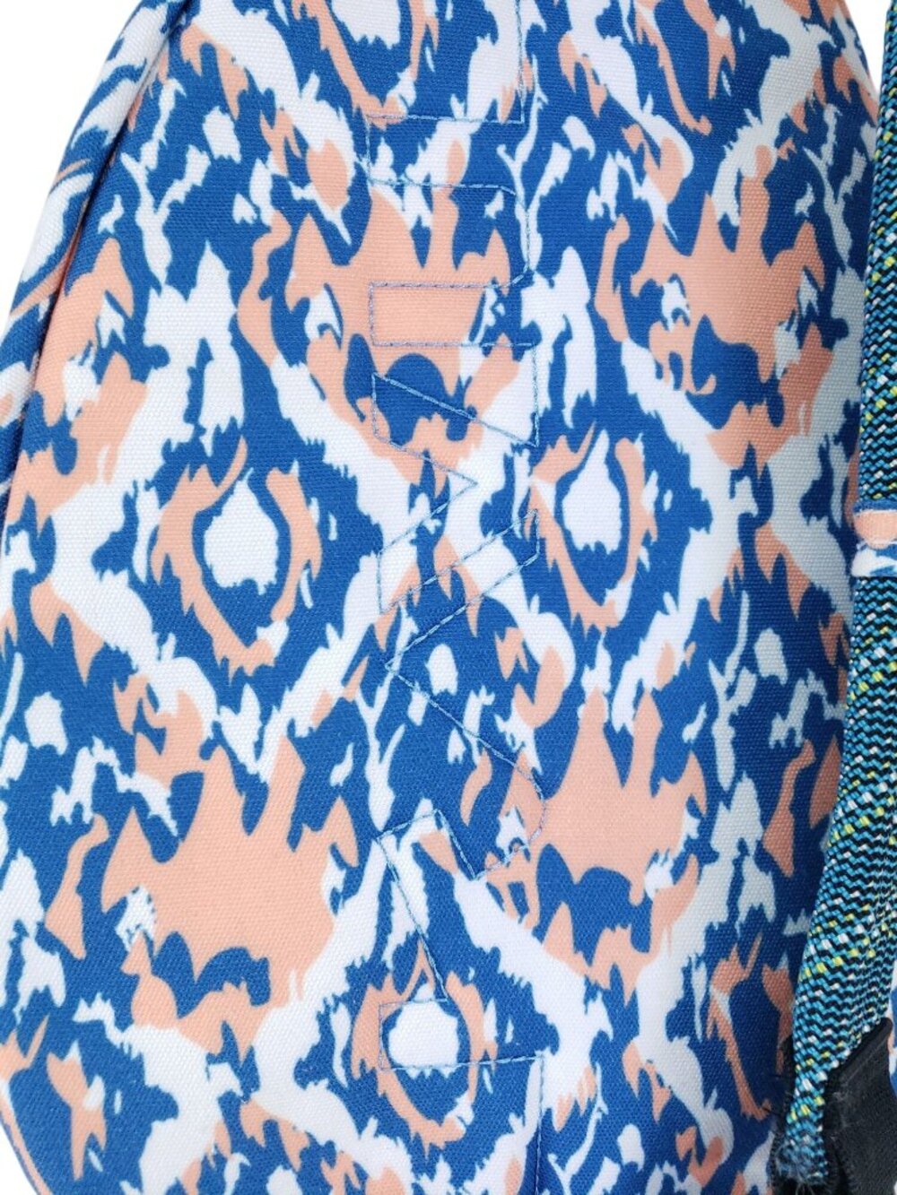 Kavu Rope Sling Bag Blue & Peach Abstract Print Crossbody With Adjustable Strap - Picture 6 of 6